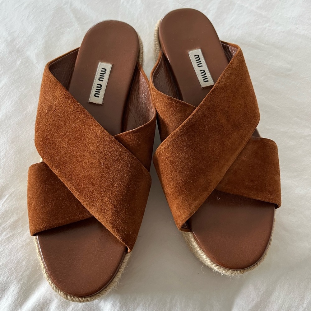 Miu Miu Platform Sandals - image 1